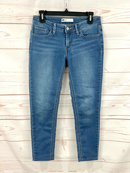 Levi's Denim - Vintage Y2K Levi’s Medium Blue Faded Wash Low Rise Skinny Crop Jeans 27